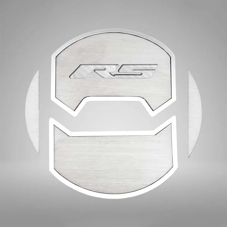 2010-2015 Camaro RS - Round A/C Vent Duct Covers Deluxe "RS" Style 8Pc - Brushed Stainless
