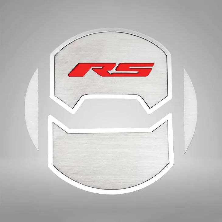 2010-2015 Camaro RS - Round A/C Vent Duct Covers Deluxe "RS" Style 8Pc - Brushed Stainless