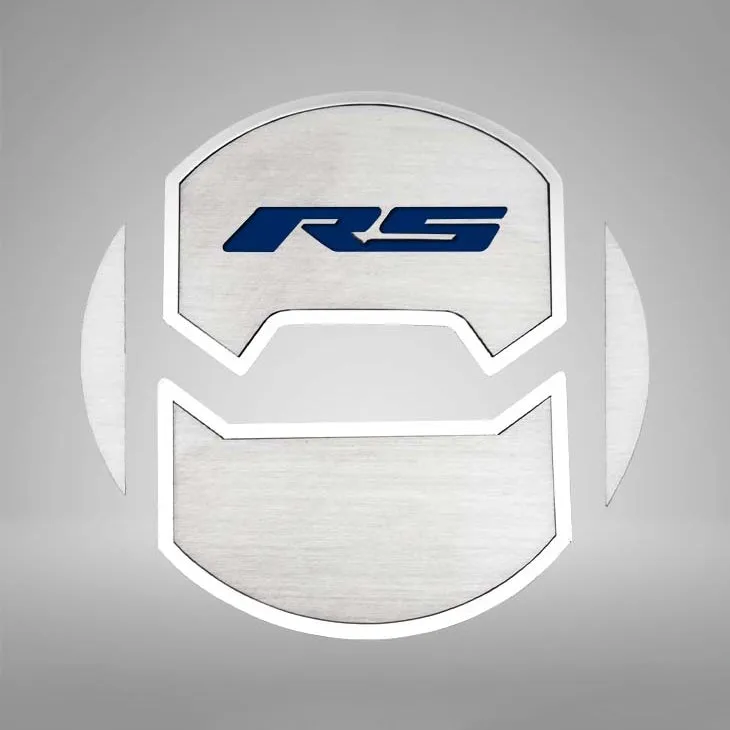 2010-2015 Camaro RS - Round A/C Vent Duct Covers Deluxe "RS" Style 8Pc - Brushed Stainless
