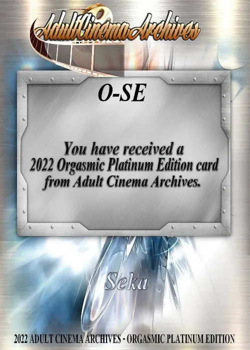 2022 ACA Orgasmic Platinum Edition Seka Card