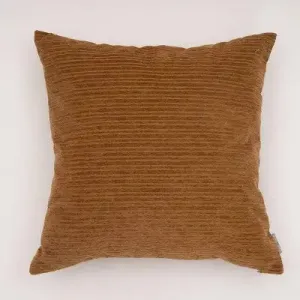 20"x20" Oversize Opulence Woven Striped Square Throw Pillow Brown - Evergrace