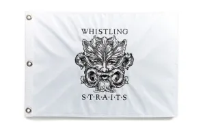 21&quot; X 13&quot; EMBROIDERED PIN FLAG. 2 LOGO OPTIONS.