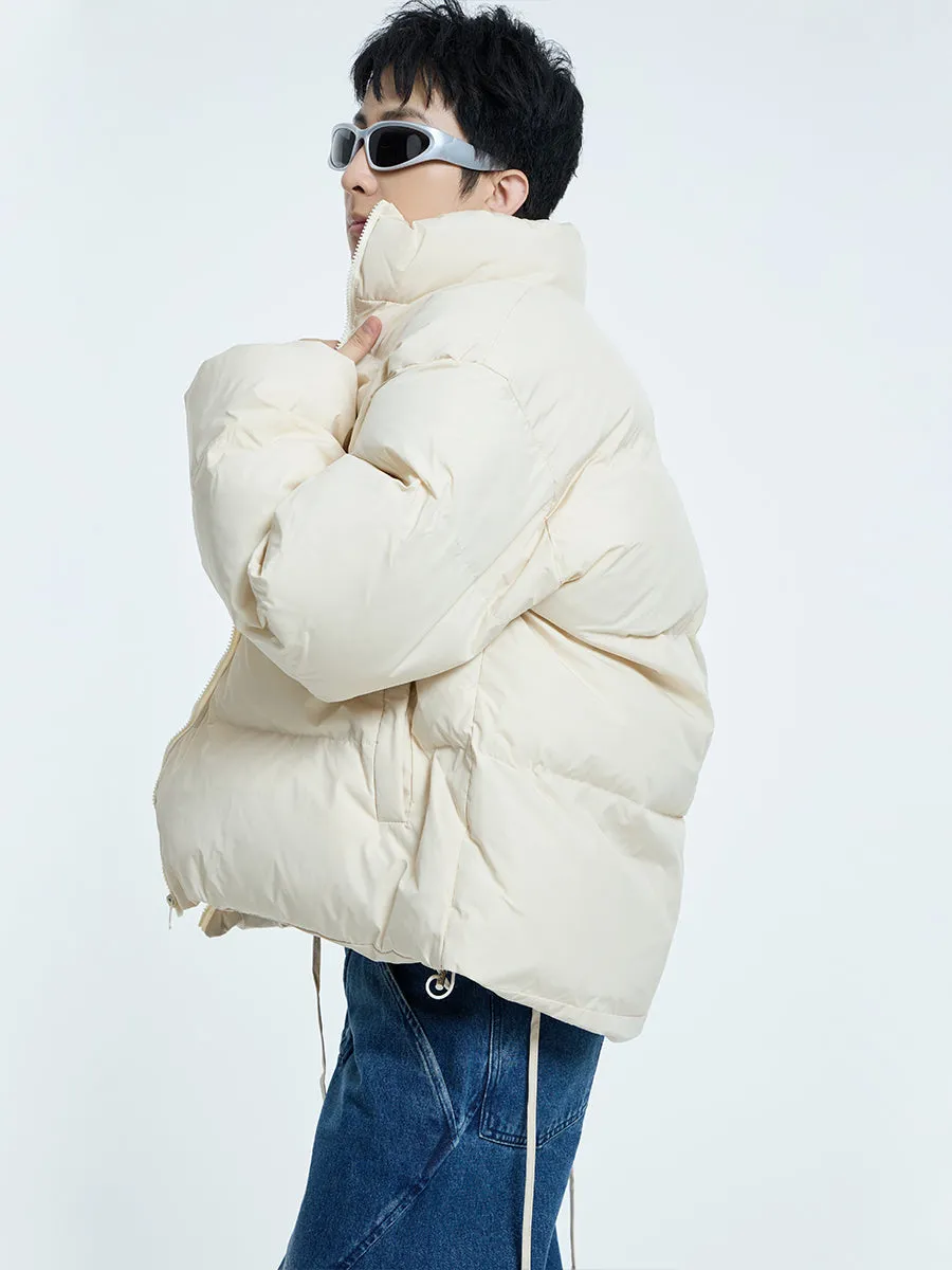 【23s September.】Irregular Zipper Design Padded Jacket -L