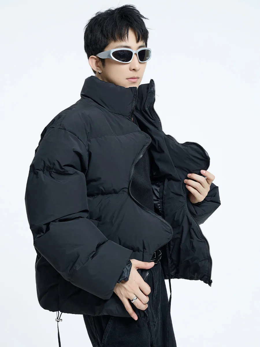 【23s September.】Irregular Zipper Design Padded Jacket -L
