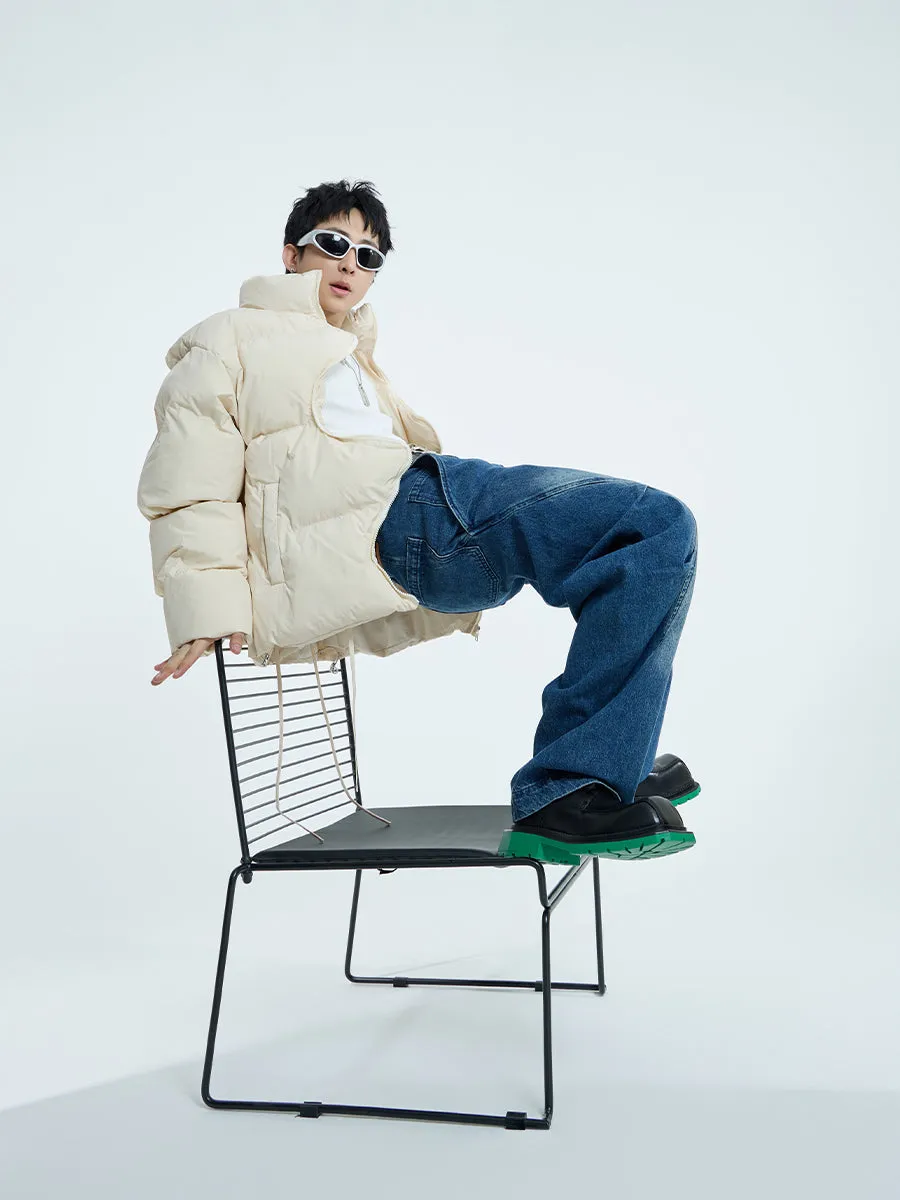 【23s September.】Irregular Zipper Design Padded Jacket -L