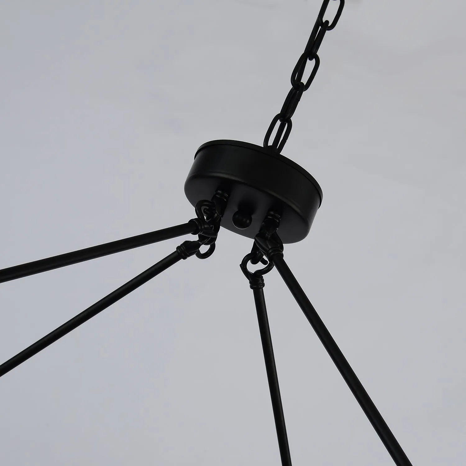 24-Lights Light Luxury Wagon Wheel Chandelier