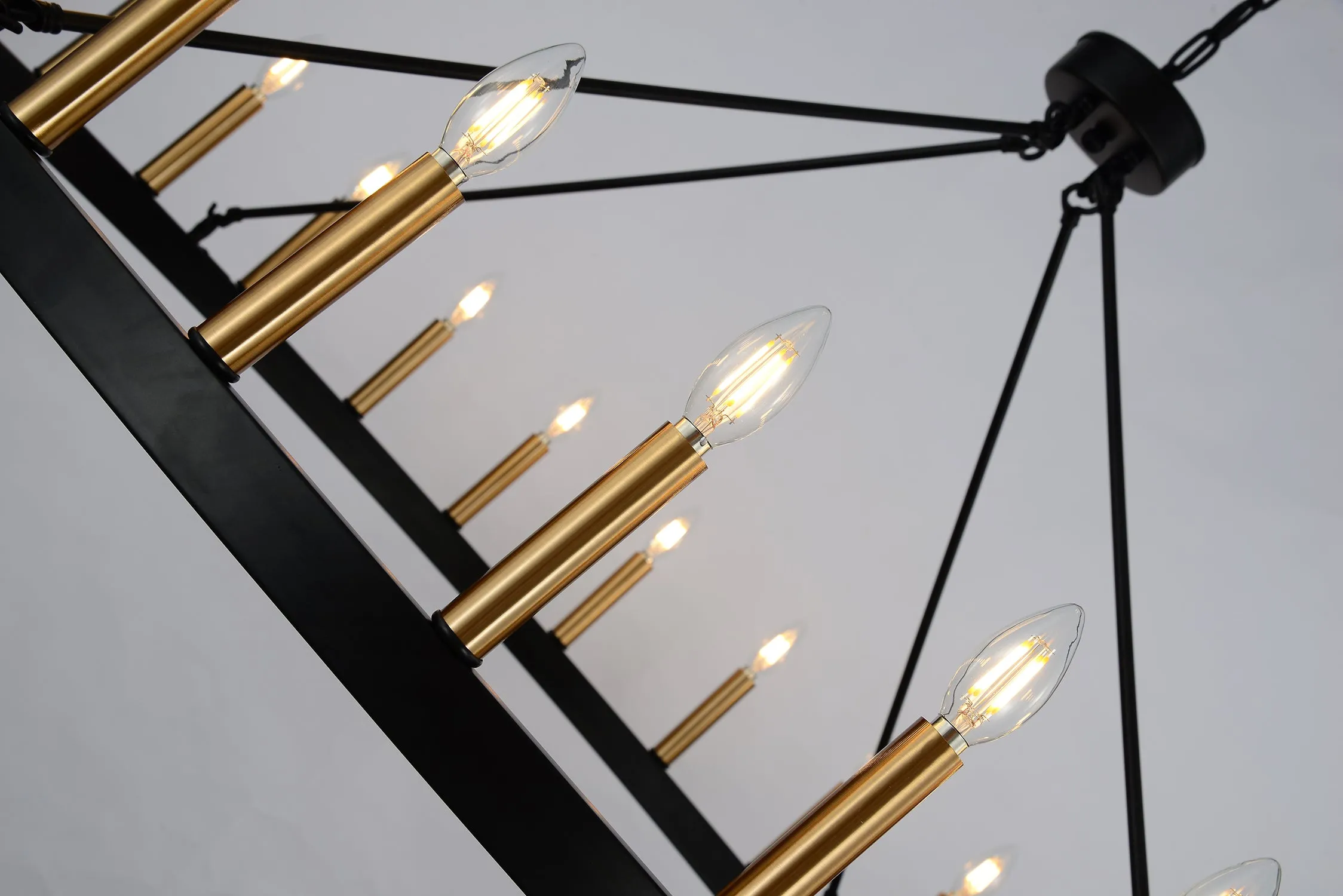 24-Lights Light Luxury Wagon Wheel Chandelier