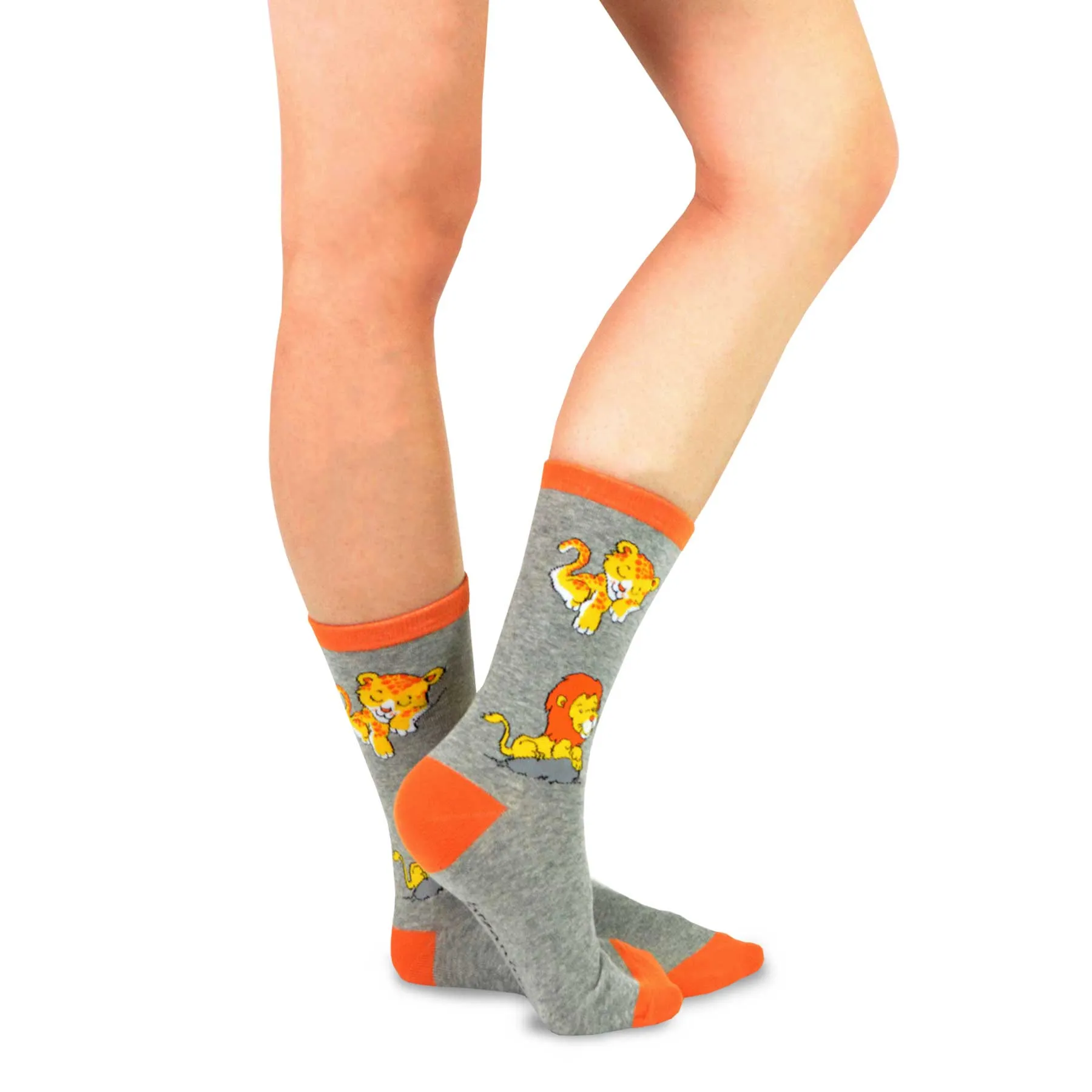3 Pair Safari Animal Crew Socks