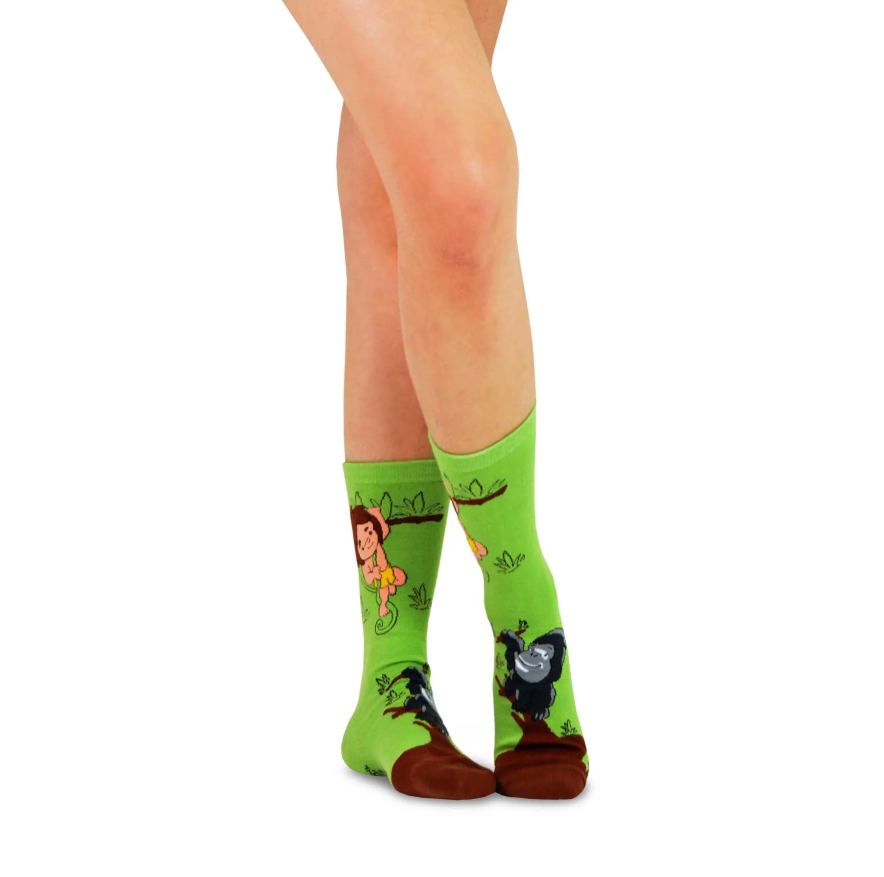 3 Pair Safari Animal Crew Socks