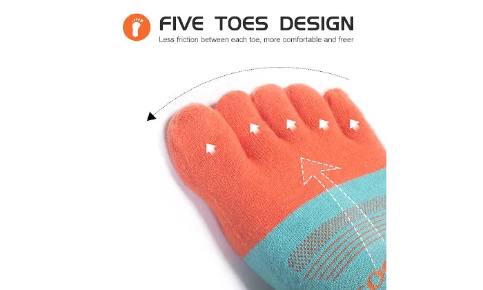 3 Pairs Sports Toe Socks