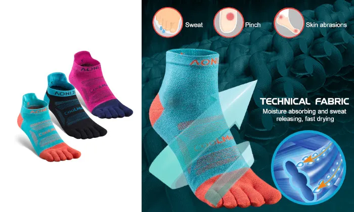 3 Pairs Sports Toe Socks