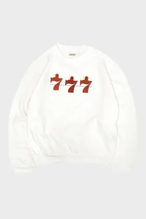 30/-SWTKnit Crew SWT(LUCKY BATTERY BIRD) - White