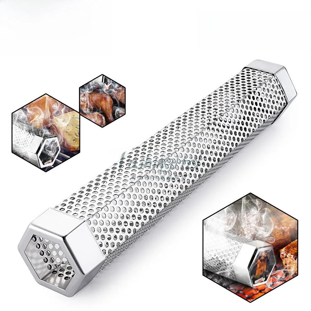 304 Stainless Steel Barbecue Tool With Smoking Tube