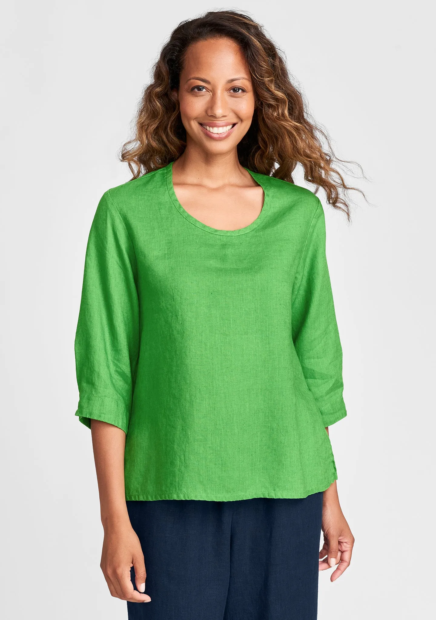3/4 Pullover - Linen Shirt - FINAL SALE