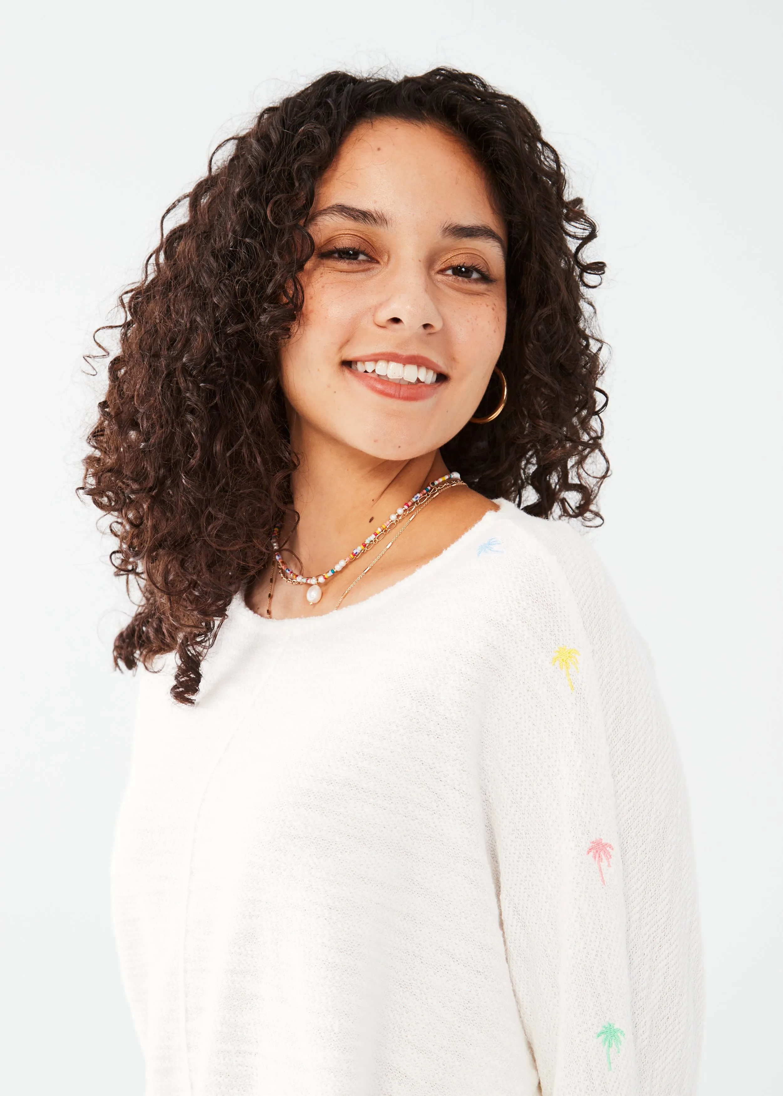 3/4 Sleeve Batwing Top