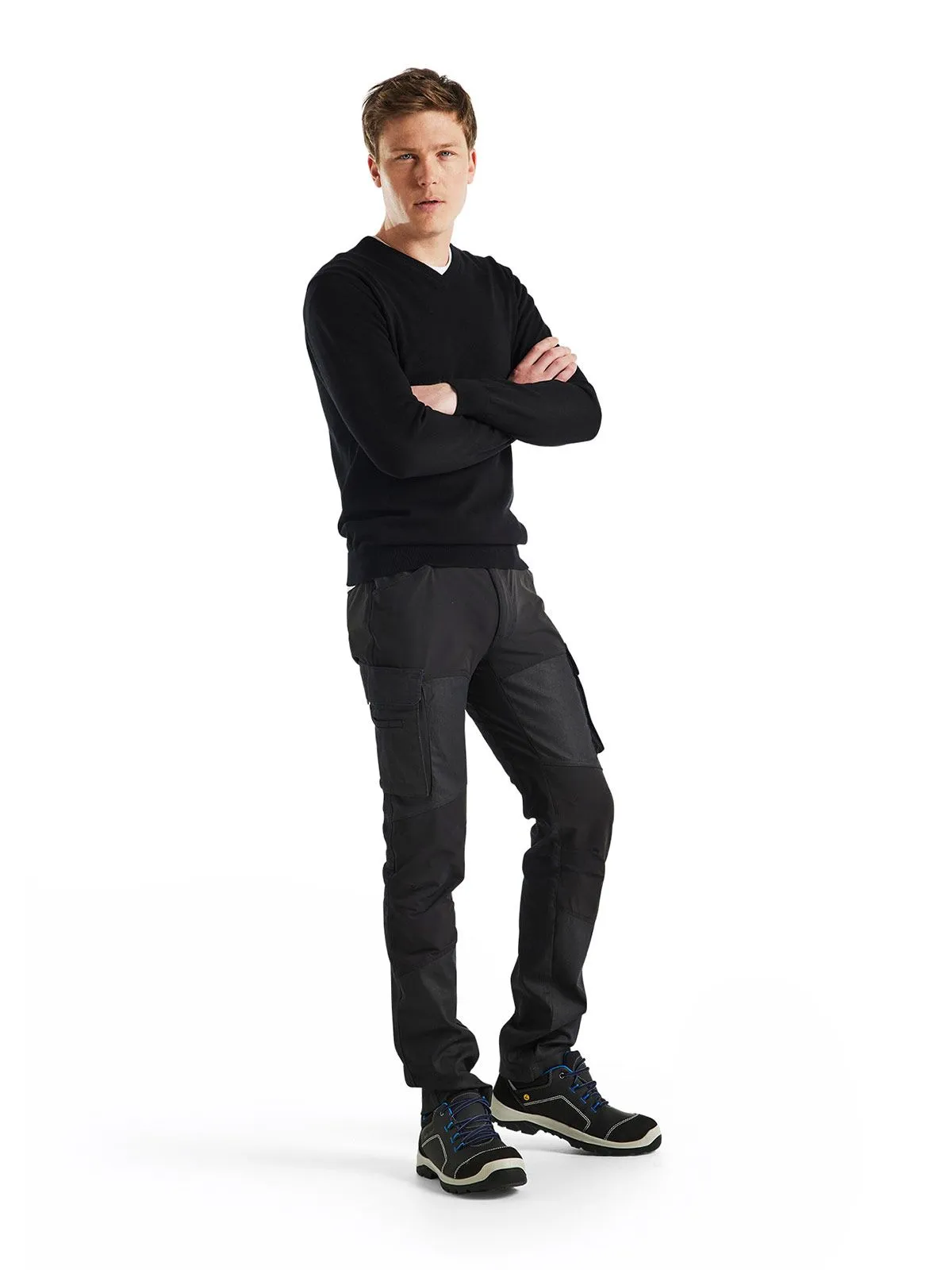 3590-2122&#x20;Work&#x20;Sweater&#x20;Cotton&#x20;-&#x20;Bl&#xE5;kl&#xE4;der
