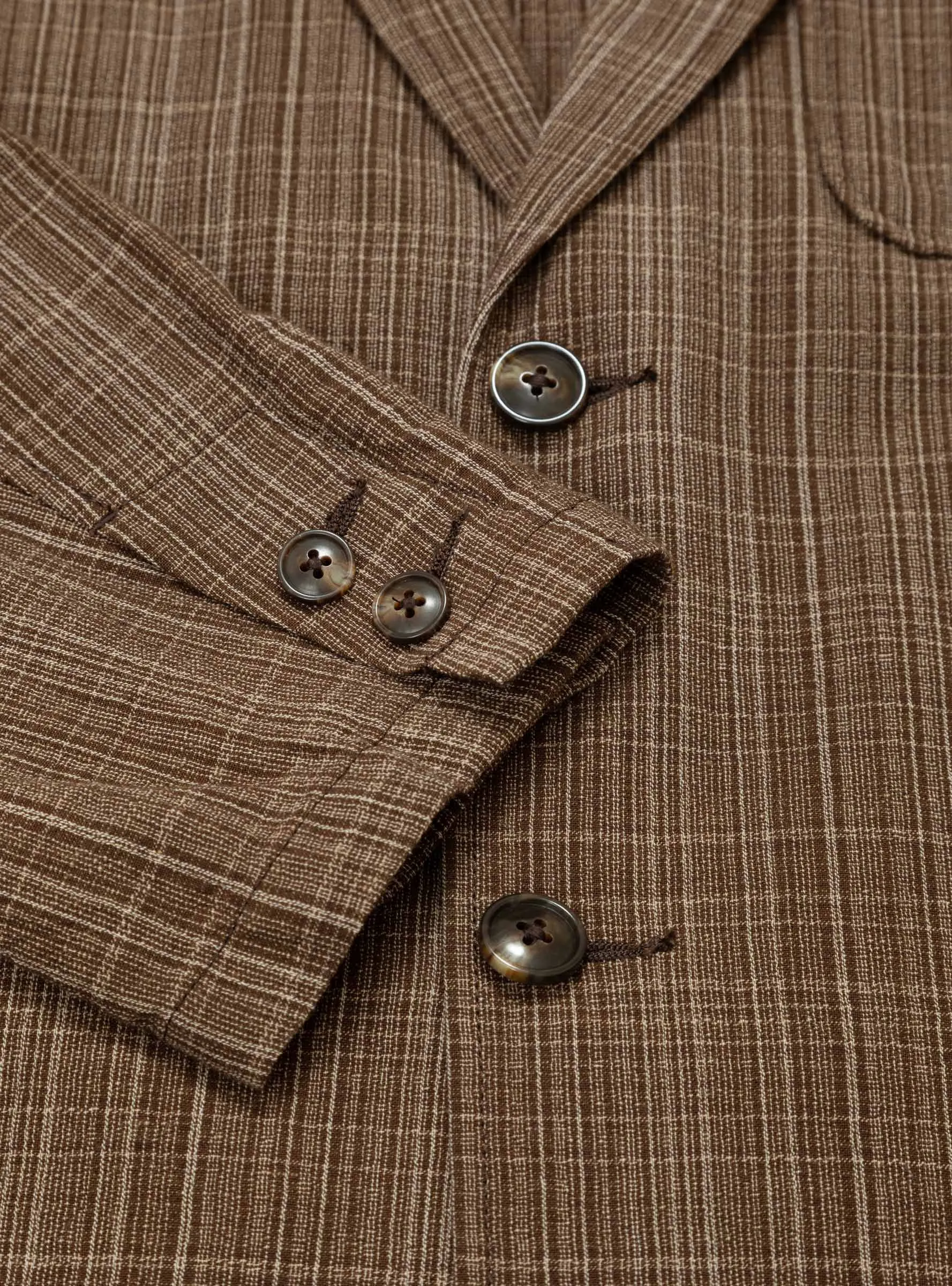 3B Comfort Jacket Brown Check