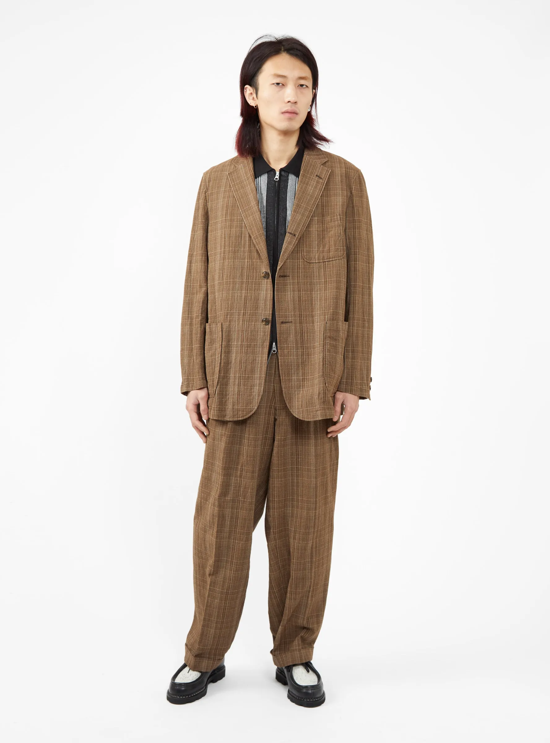 3B Comfort Jacket Brown Check