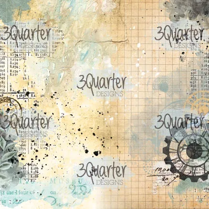 3Quarter Designs - 6" X 6" Paper Pack - Vintage Man
