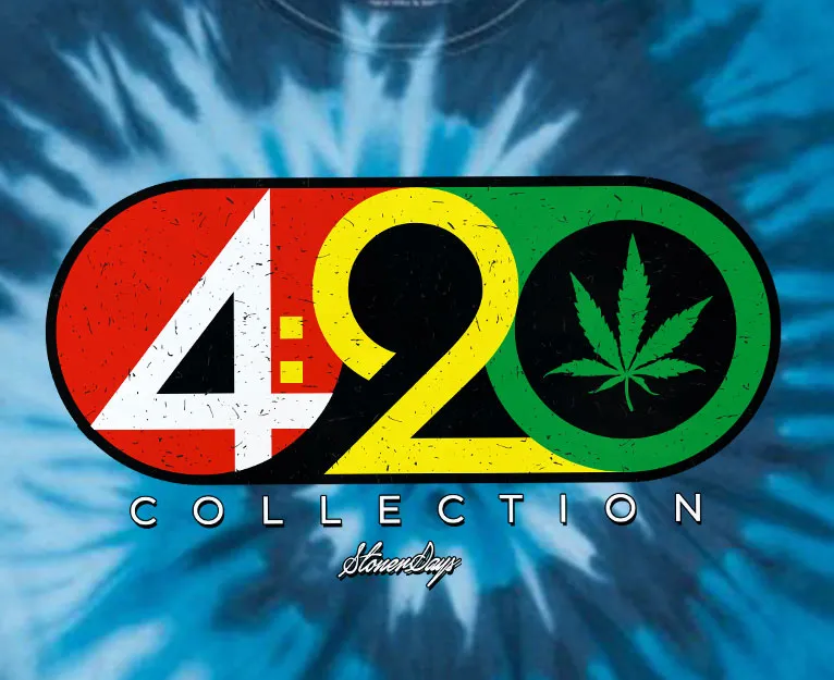 420 collection Blue Tie dye