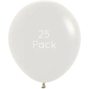45cm Pastel Dusk Cream Giant Balloons - 25 Pkt