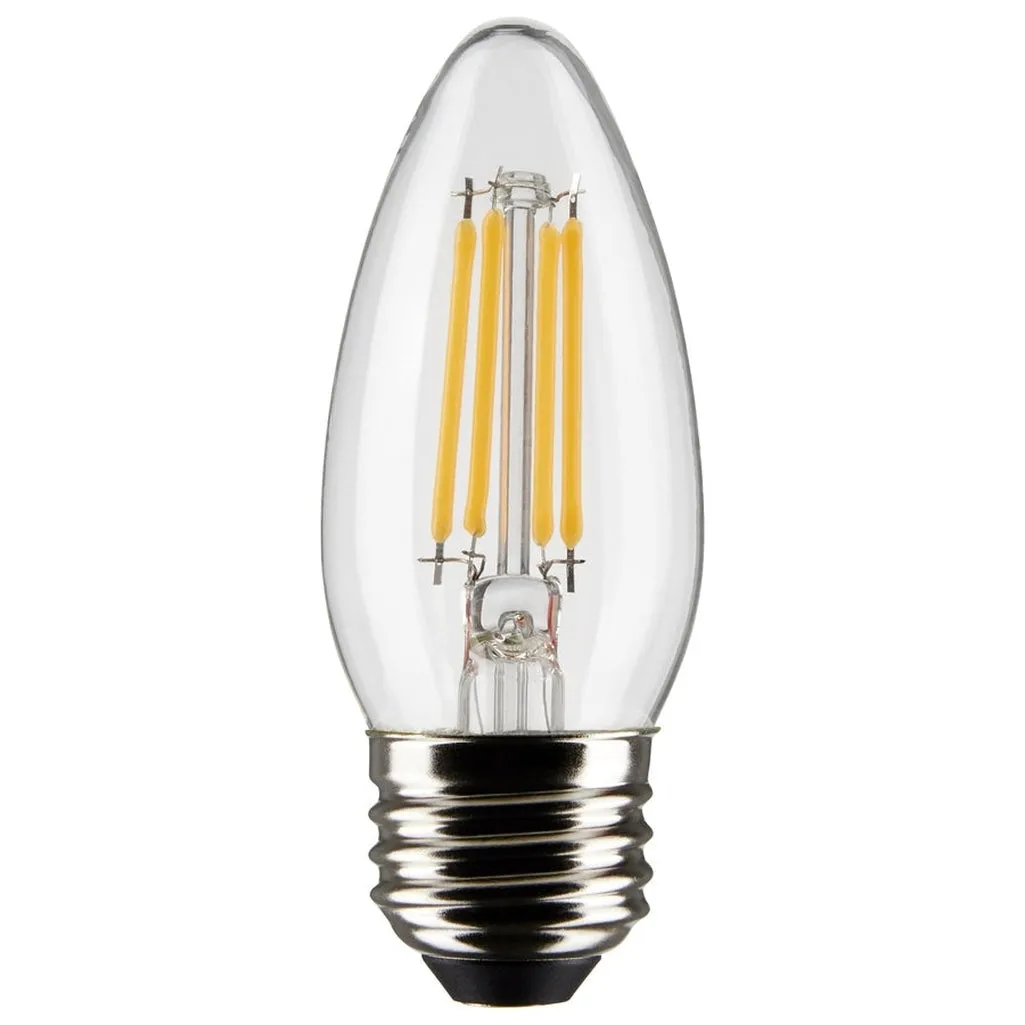 4W B11 LED - Clear - Medium base - 90 CRI - 3000K - 120V - 6PK