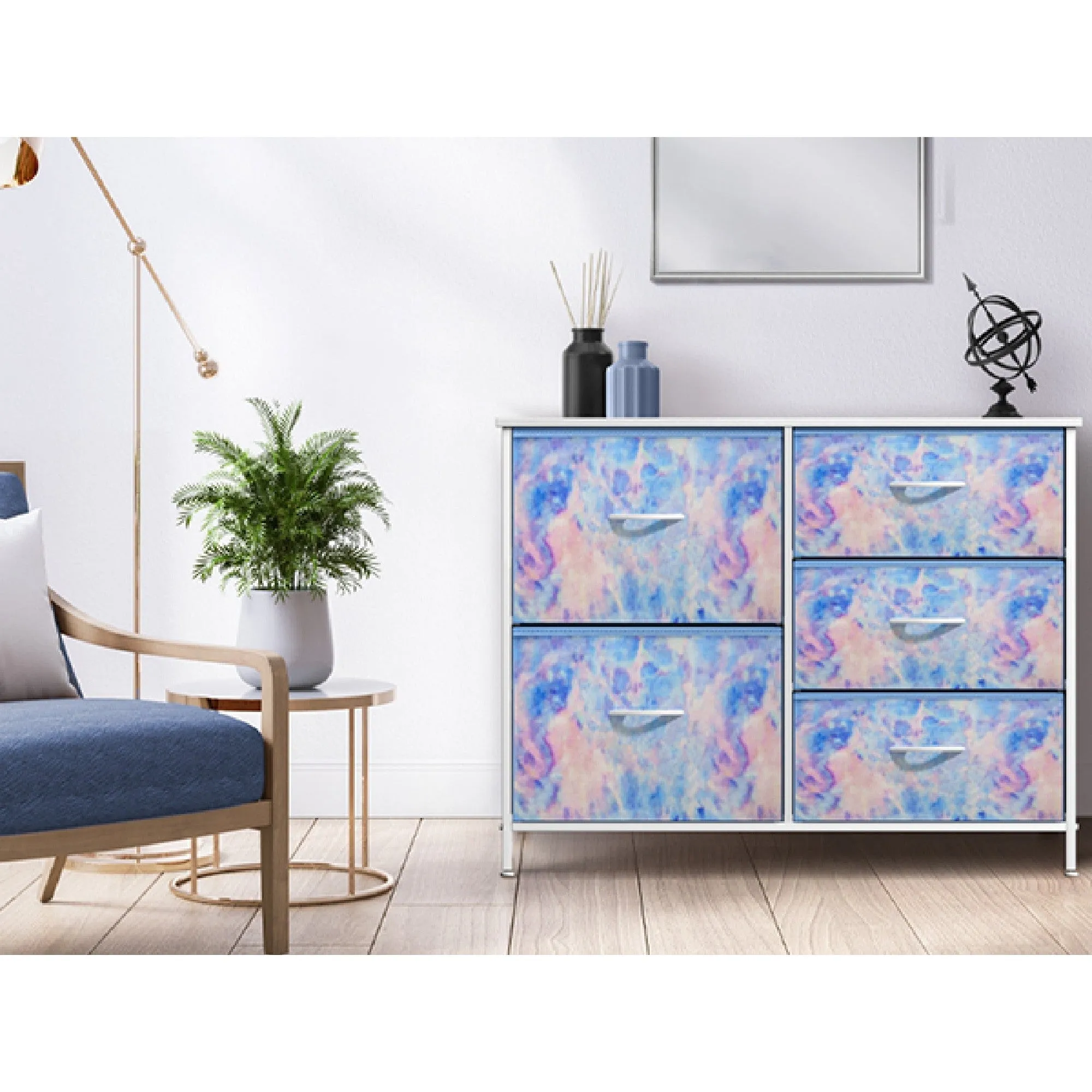 5 Drawer Dresser Nightstand