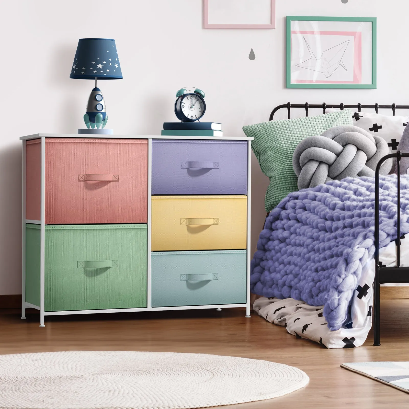 5 Drawer Dresser Nightstand