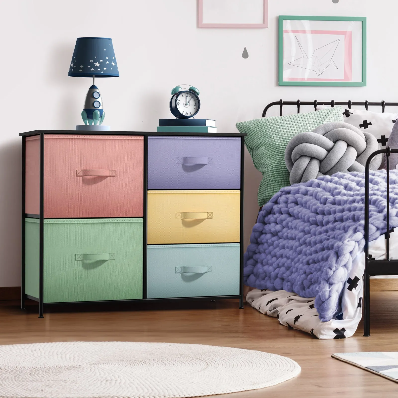 5 Drawer Dresser Nightstand