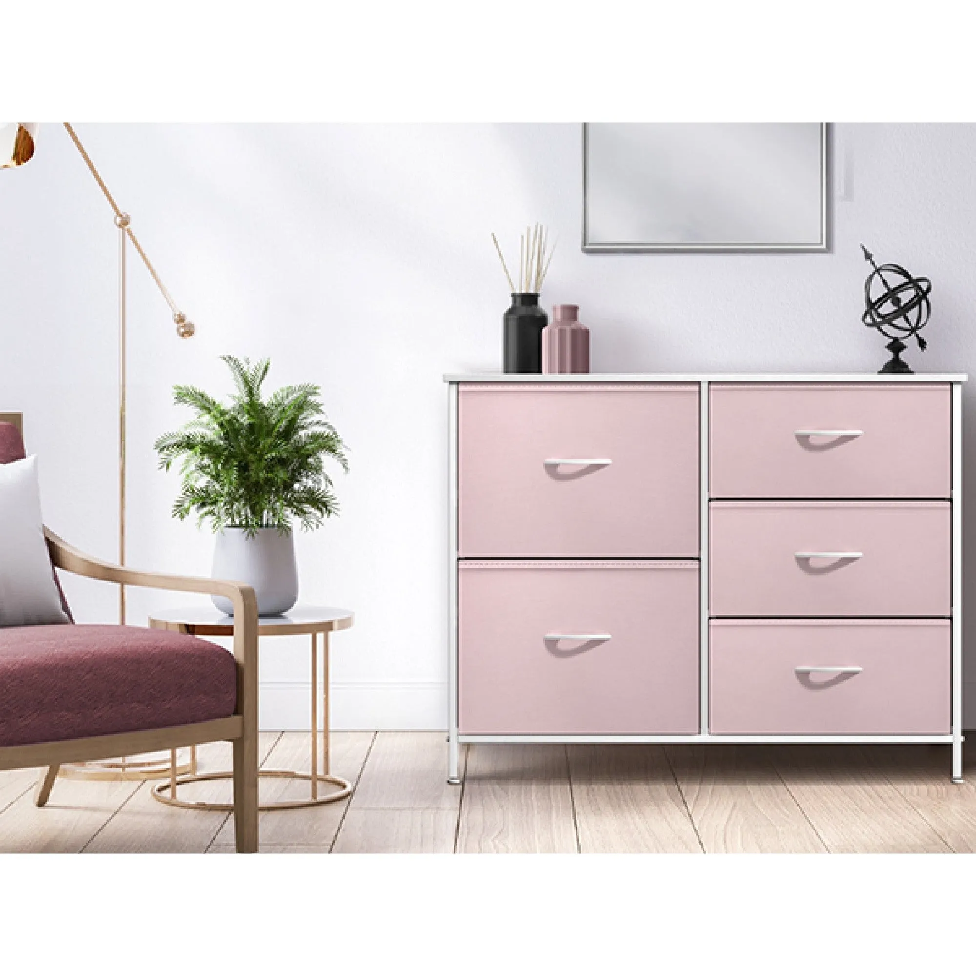 5 Drawer Dresser Nightstand