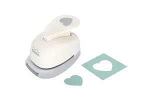 5/8 inch Scalloped Heart Shape Lever Action Craft Punch for Paper Crafting Scrapbooking