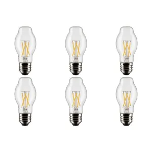 5W BT15 LED - Clear - Medium base - 90 CRI - 4000K - 120V  - 6-Pack