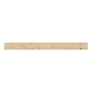 6 Hooks on Natural Pine Board Hook Rack