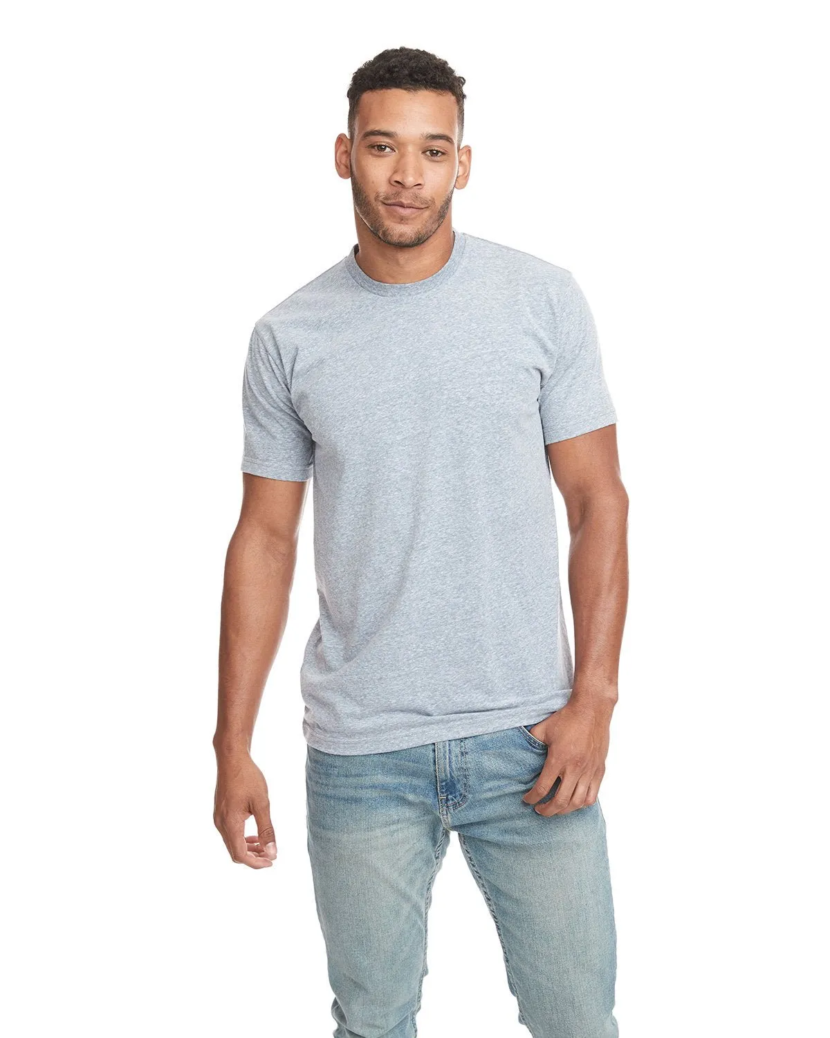 6407-Next Level Apparel-SNOW HTHR INDIGO