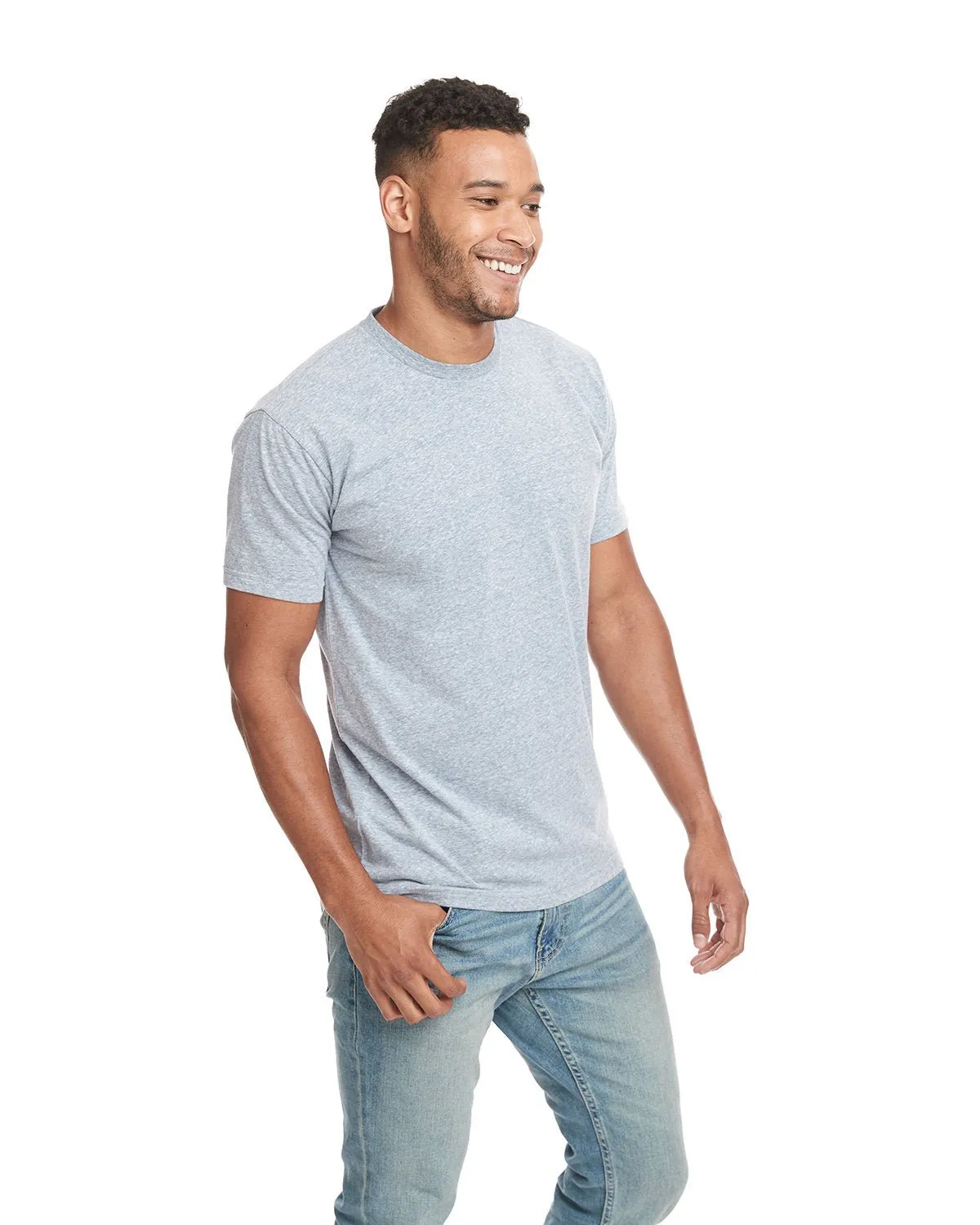 6407-Next Level Apparel-SNOW HTHR INDIGO