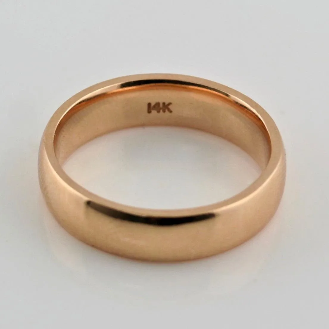 6mm Men's Wedding Band 14K Rose Gold