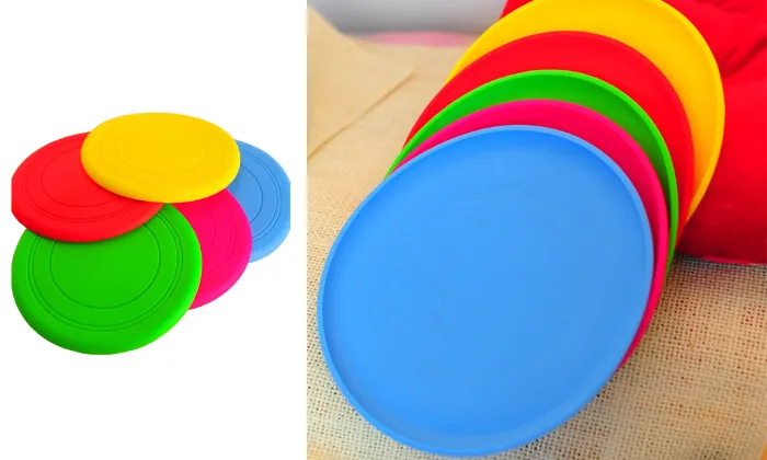 7 colourful Dog Soft Flying Disc