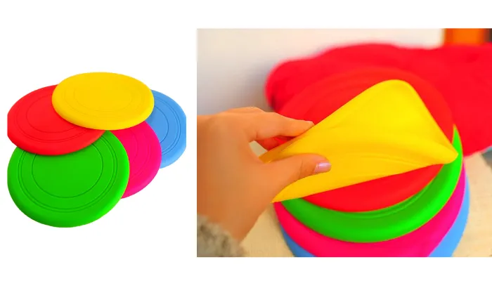 7 colourful Dog Soft Flying Disc