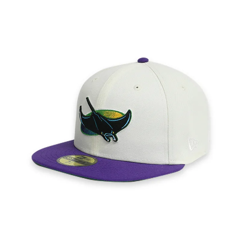 [70665623] Tampa Bay Rays '98 Inaugural White 59FIFTY Men's Fitted Hat