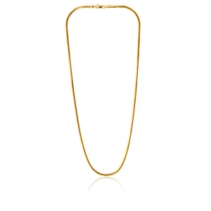 9carat Silver Filled Flat Snake Chain 45cm
