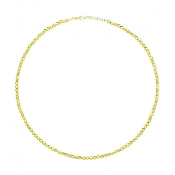 9ct Yellow Gold Beaded Necklet NK432