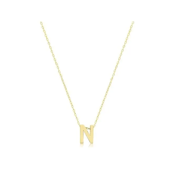 9ct Yellow Gold Initial Necklace NK435/N