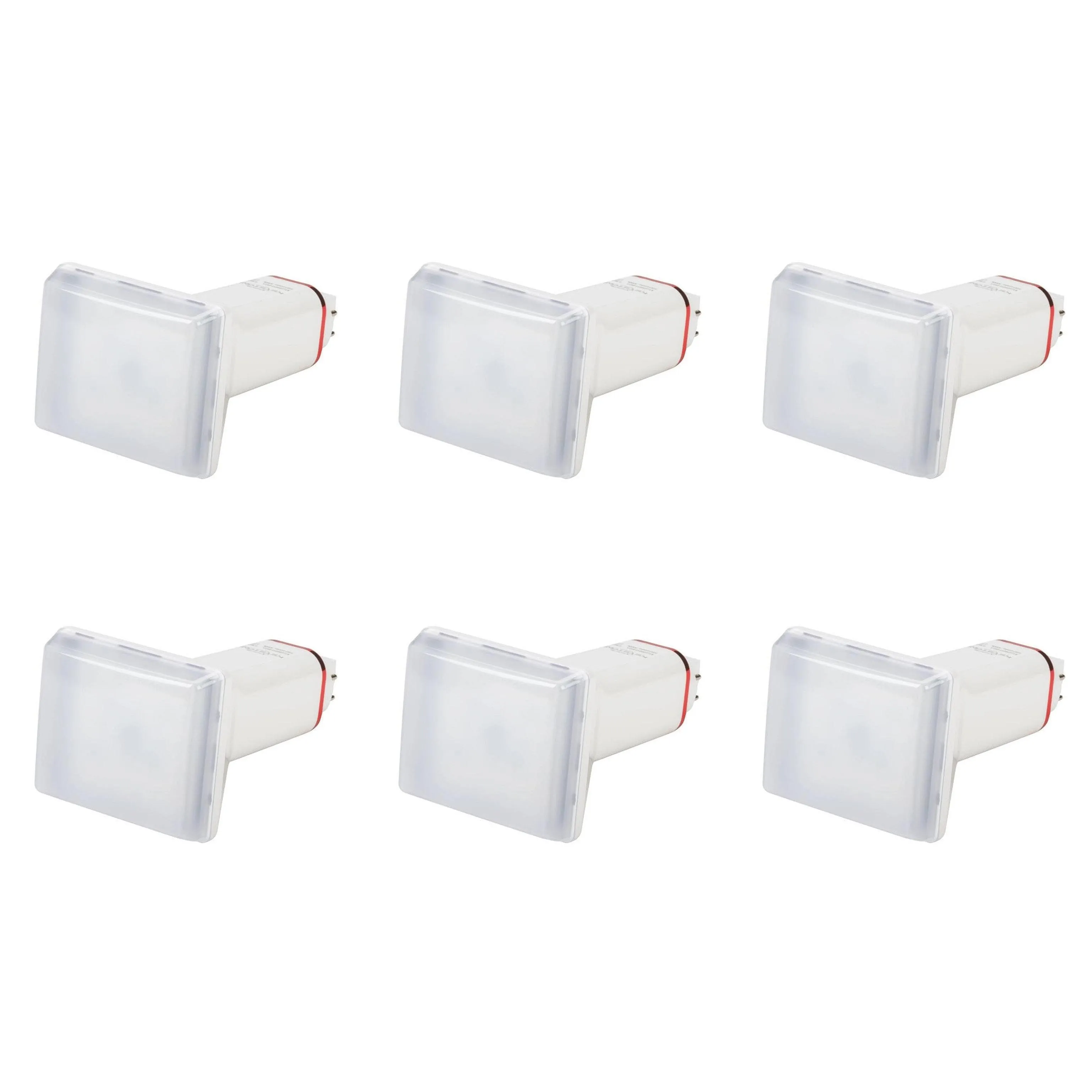 9W LED 4-Pin Compact Lamp - Vertical Orientation - Ballast Compatible - G24q Base - 2700K - 6-Pack