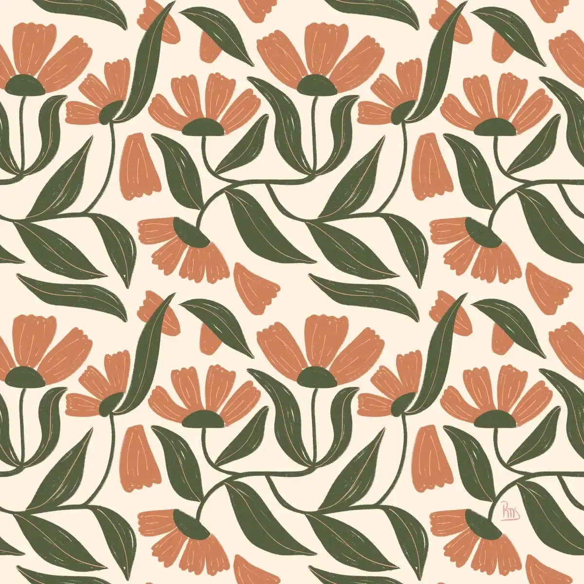 A Floral Pattern Wall Art