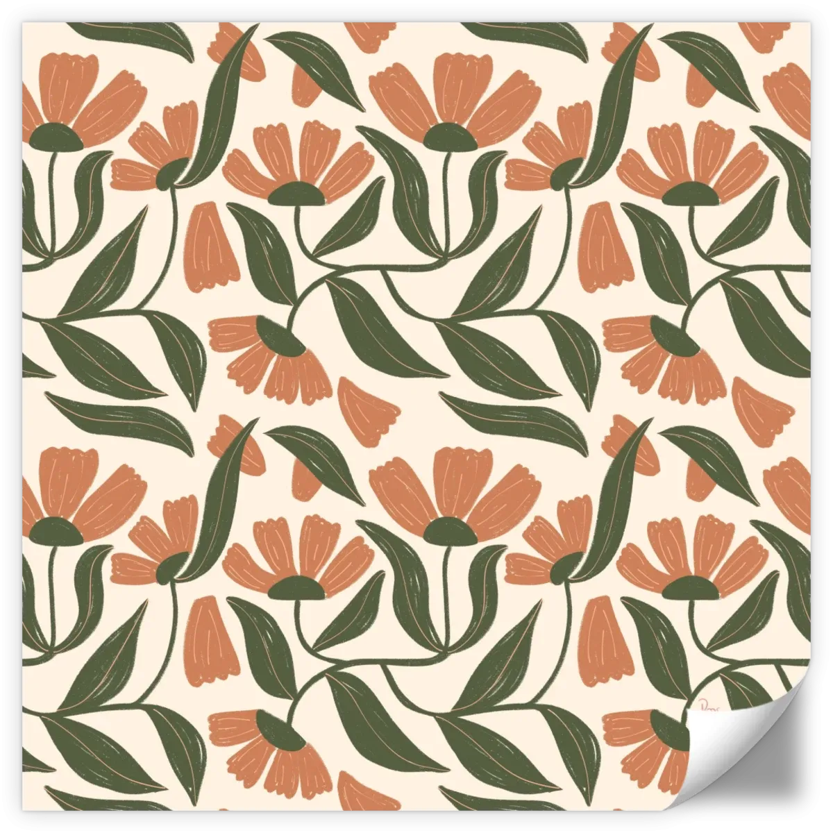 A Floral Pattern Wall Art