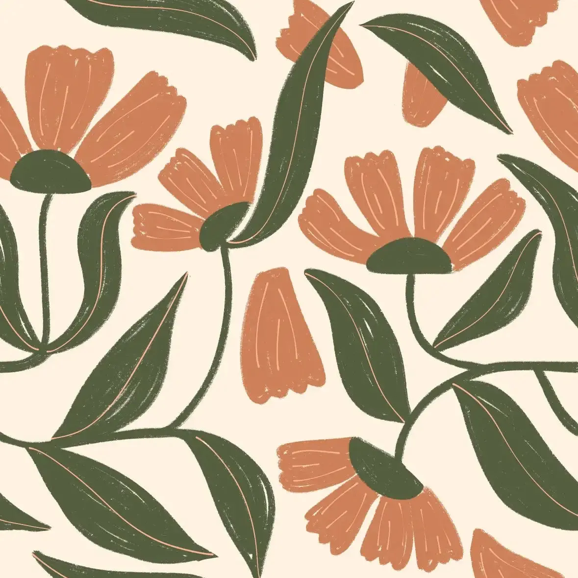 A Floral Pattern Wall Art