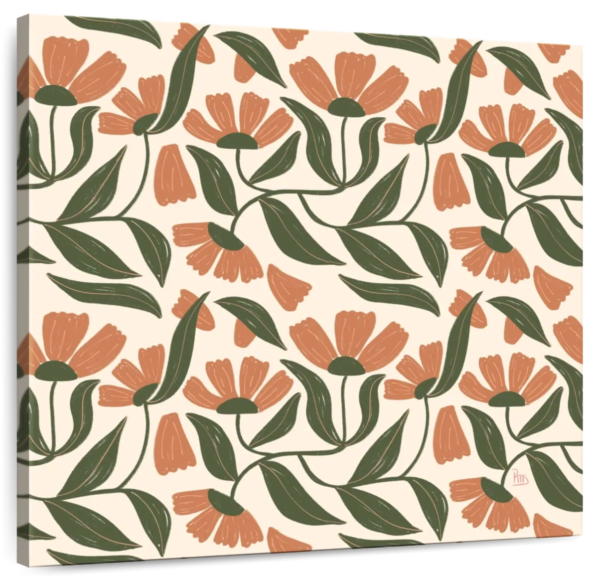 A Floral Pattern Wall Art