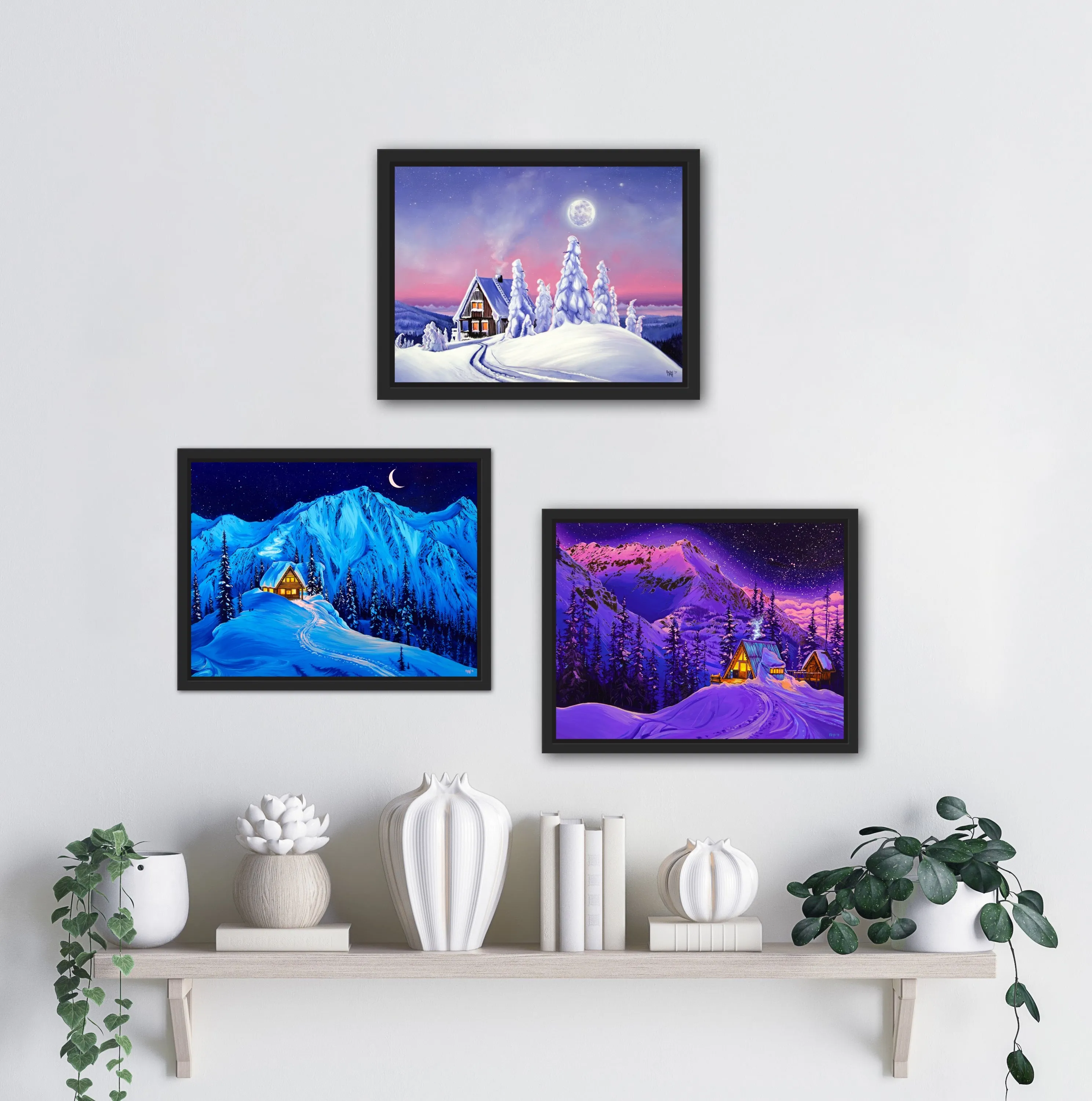 A-Frame Alpenglow// Giclee Paper Print