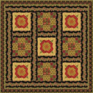 A Stroll Through the Park Quilt Pattern GTD-117 - Paper Pattern