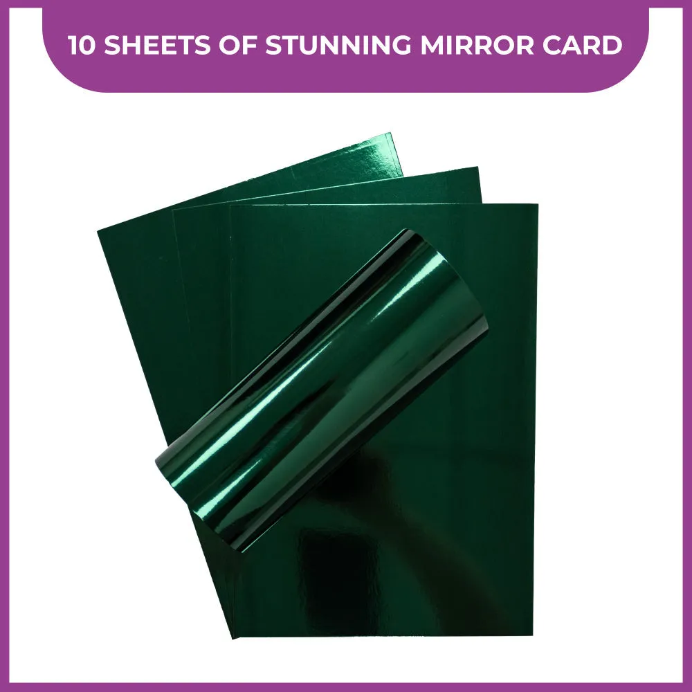 A4 Luxury Mixed Green Card - 10 Pack